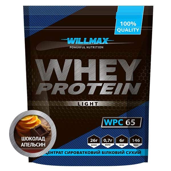 Протеин Willmax 65%  1кг шоколад-апельсин